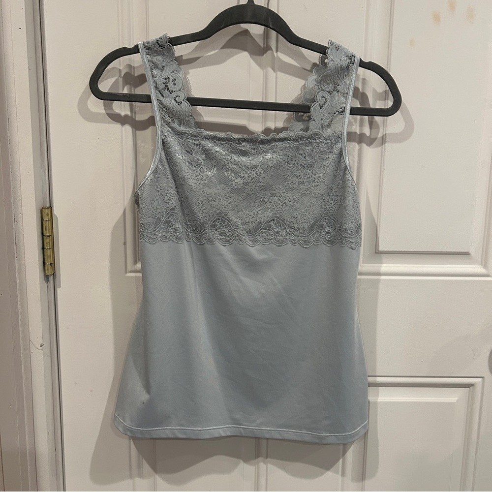 Breezies Silver Sheen Top